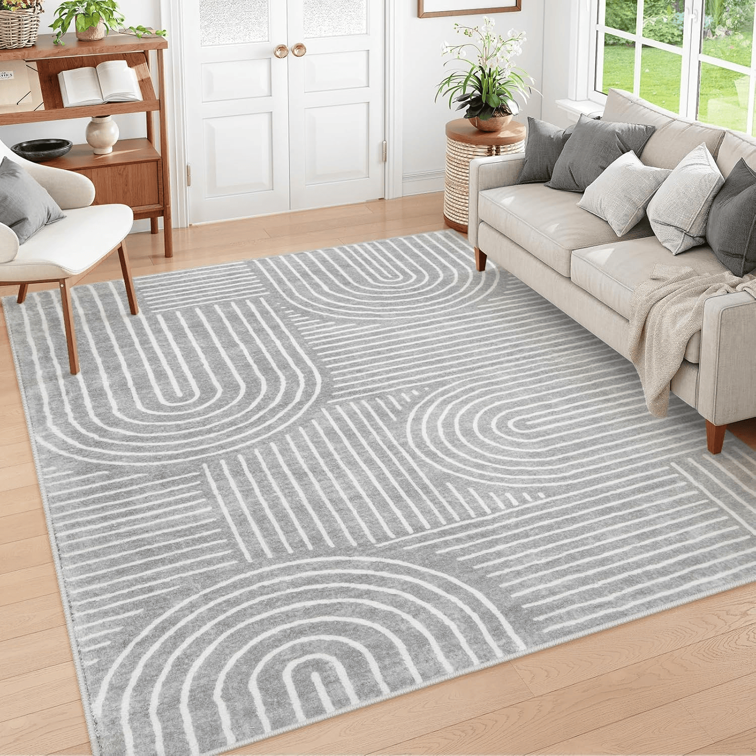 Wholesale Commercial Printing - Colorful Rainbow Stripe Print Carpet Bohemian