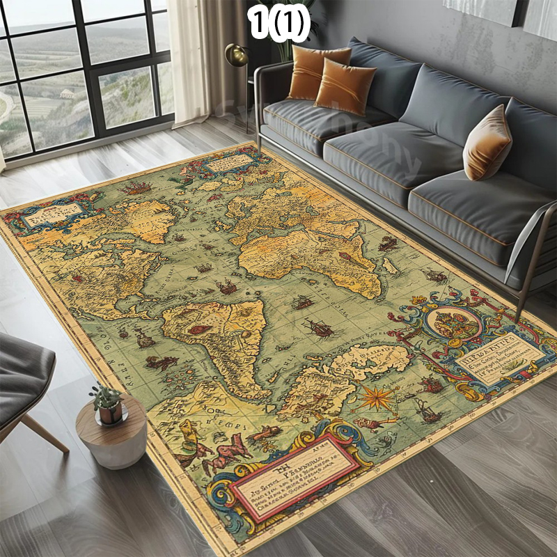 Wholesale Commercial Printing - Vintage Area Rug Non-Slip Classic World