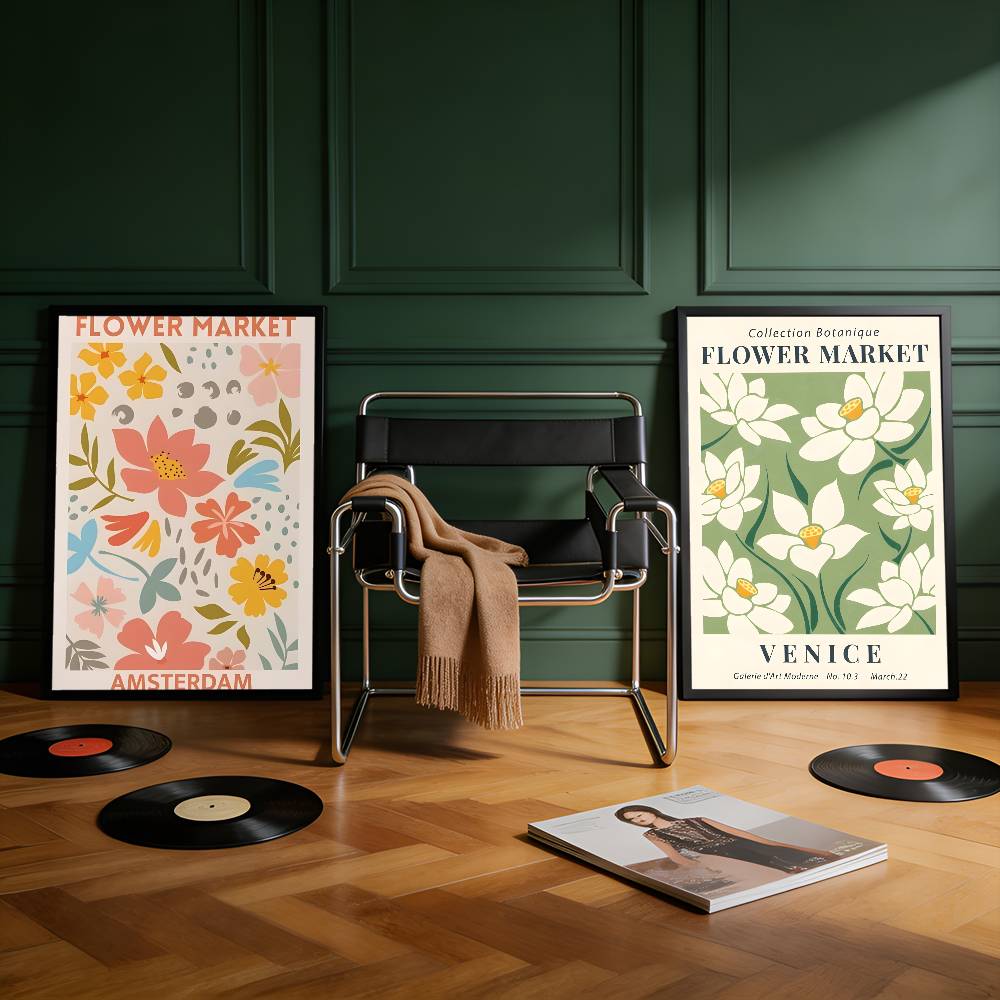 Flower Market Wall Art Colorfu - Commercial Printing Market recension och pris