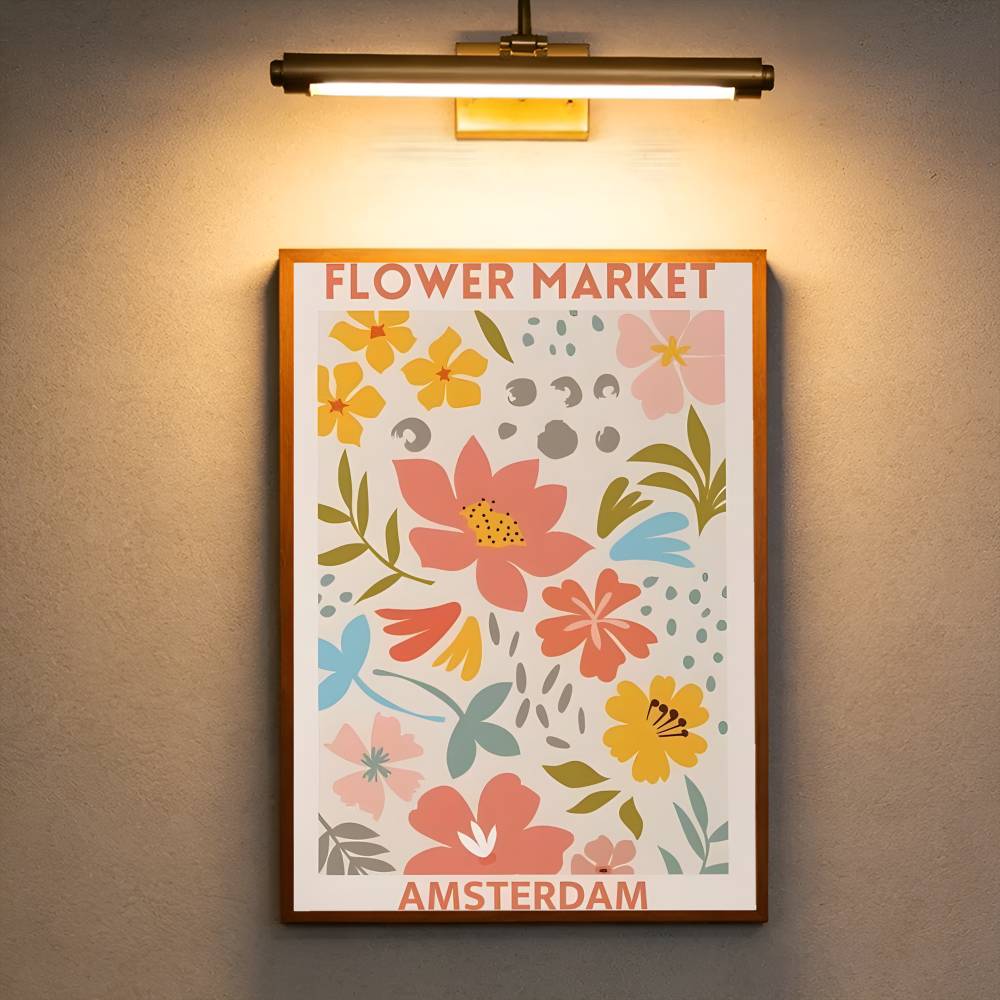 Flower Market Wall Art Colorfu - Commercial Printing Market recension och pris