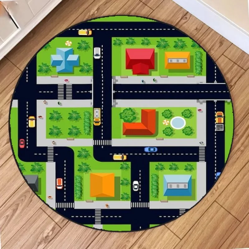 Train Track Map Circular Carpe - Wholesale Commercial Printing recension och pris