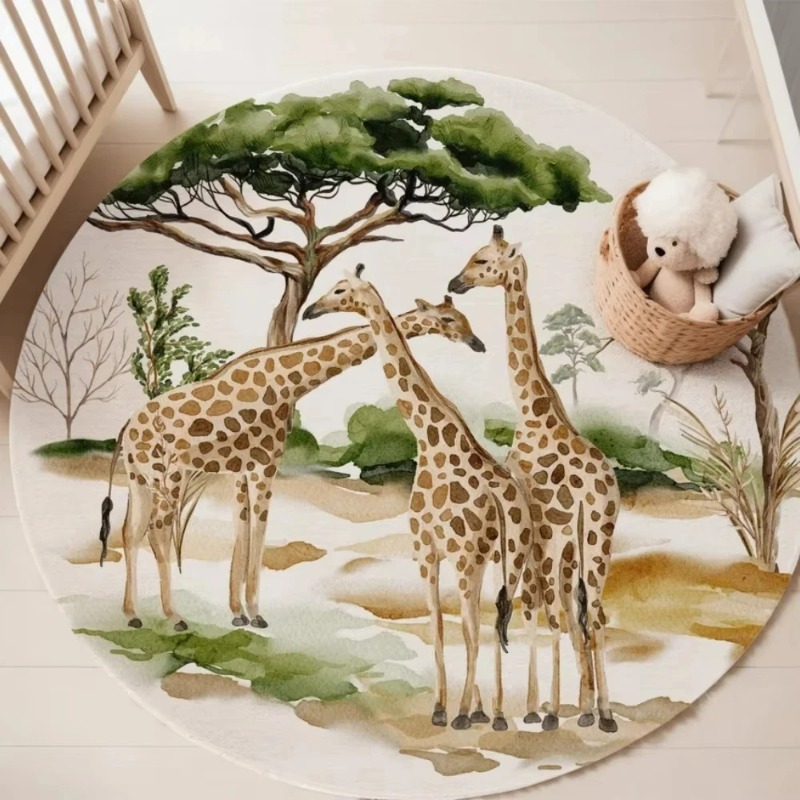 Circular Carpet Zoo Giraffe El - Wholesale Commercial Printing recension och pris