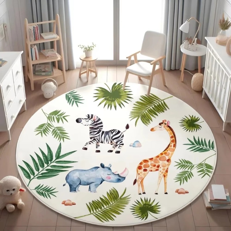 Circular Carpet Zoo Giraffe El - Wholesale Commercial Printing recension och pris