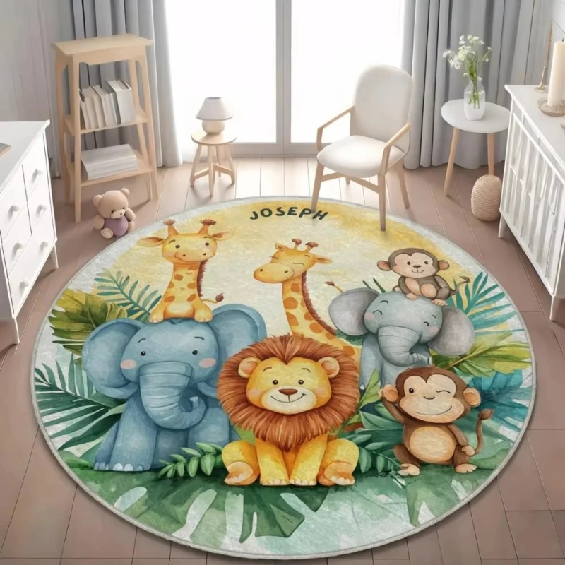 Circular Carpet Zoo Giraffe El - Wholesale Commercial Printing recension och pris
